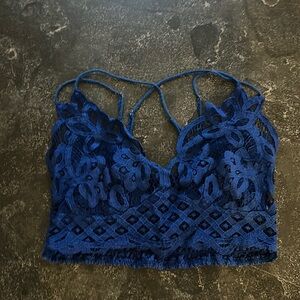 Free People Blue Lace Bralette